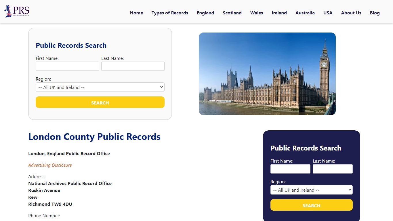 London County Public Records Resources and Information